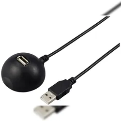 Renkforce USB-Kabel USB 2.0 USB-A Stecker, USB-A Buchse 1.5 m Schwarz Docking-Station RF-5720418