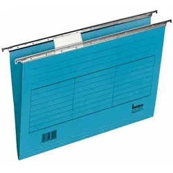 Hängemappe A4 seitlich offen blau 230g/qm Farbkarton, Beschriftungs-