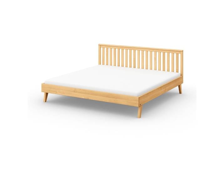Naturwohnen Massivholzbett 200x200cm Erle natur geölt Serie Laura Design und Handwerk perfekt vereint mit bioola® nature veredelt