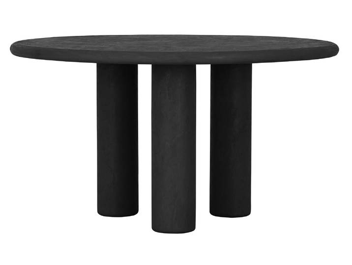 DTP Home Ronde Eettafel Clio Betonlook, 140cm - Zwart