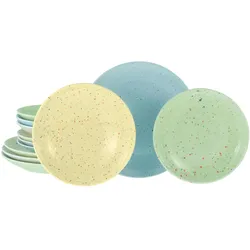 Tafelservice Confetti Bunt Multicolor, 12-teilig