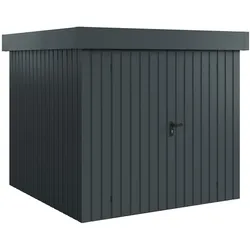 Hörmann Ecostar Metall-Gerätehaus "Euroline Trend" mit Flachdach EFD 5,anthrazitgrau,214 x 214 cm