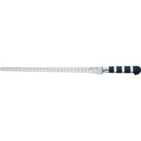 Serie 1905 Lachs- / Schinkenmesser flexibel, Kullenschliff, 32cm schwarz/silber