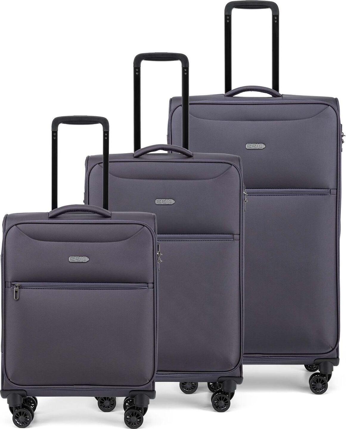 EPIC Jupiter 4X Trolley-Set L / M / S Excalibur Grey dunkelgrau 79cm