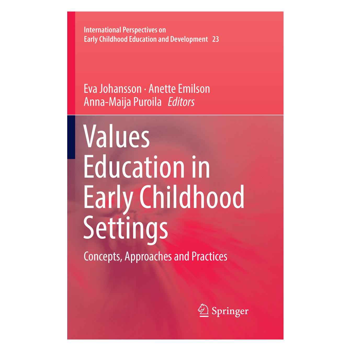 Springer Values Education in Early Childhood Settings (Englisch, Softcover, Anette Emilson, Anna-Maija Puroila, Eva Johansson) (56069026)