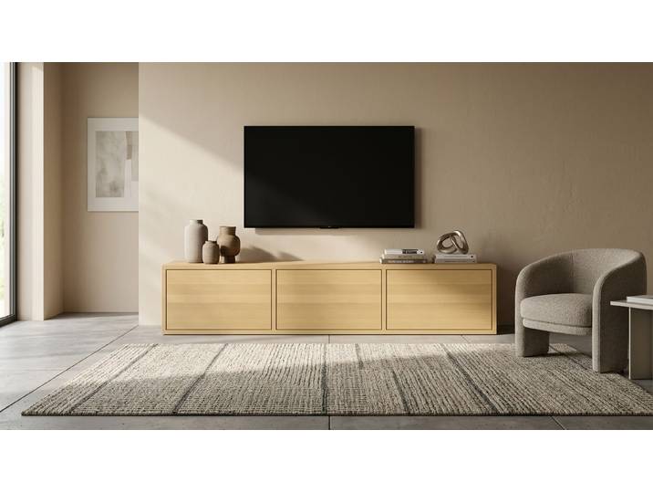 Lowboard aus Massivholz – kostenlose Holzmuster Buche Natur geölt