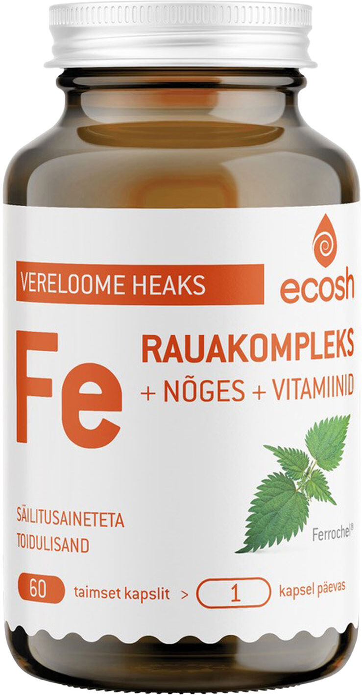 ECOSH Iron Complex + Nettle + Vitamins Capsules 60pcs