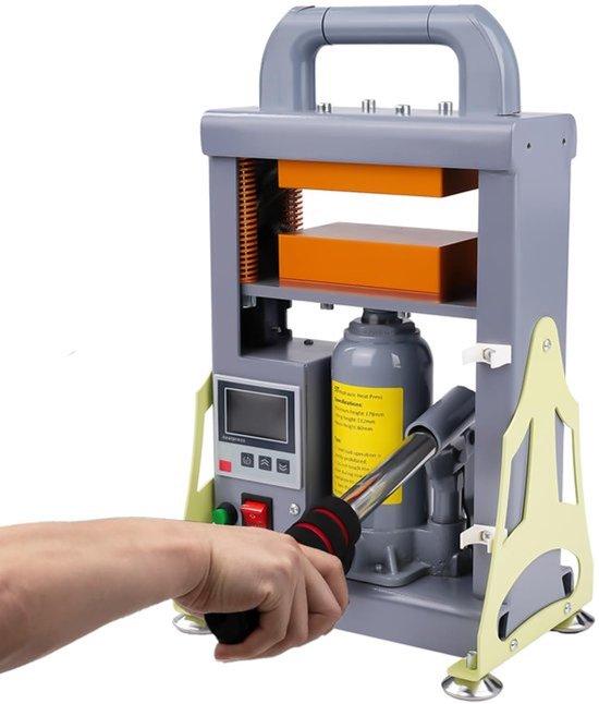 5T, 600 W hydraulische Heißpresse, beidseitige Heizung, Extraktionsmaschine für Kolophonium, getrocknete Blumen, Blumen, Pflanzenextrakte, präzise Steuerung