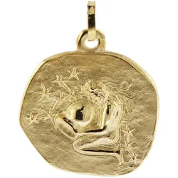 trendor 08982-02 Sternzeichen-Anhänger Wassermann 333 Gold 20 mm