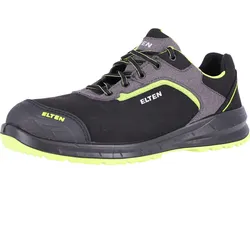 Sicherheitshalbschuhe S3 "LOAN XXSports PRO BLACK-LIME LOW" ESD WELLMAXX - 45 - schwarz