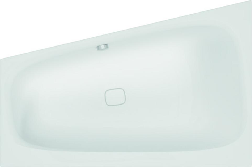 Hoesch Badewanne iSENSI Trapez 180x120cm, links, weiß