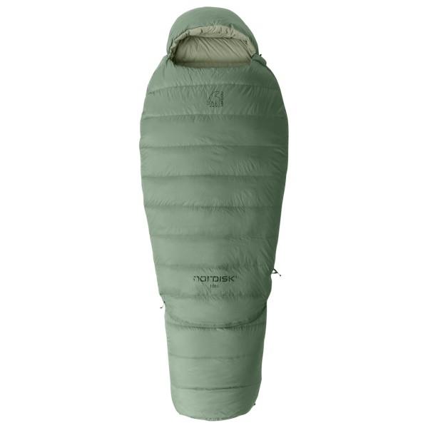 Nordisk - Kid's Ides Junior Mummy Sleeping Bag - Daunenschlafsack Gr 130-160 cm Zip: Left Grün