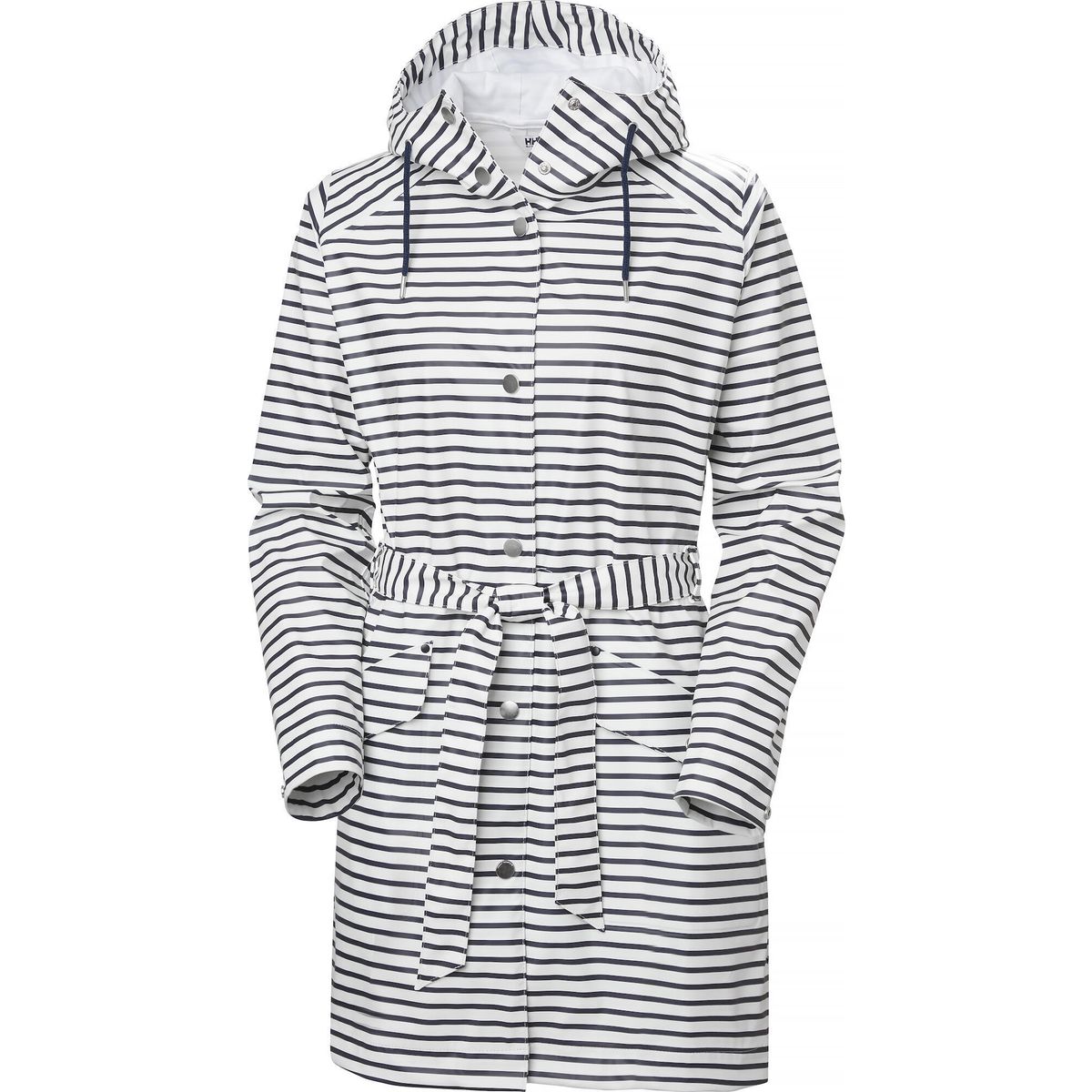 Helly Hansen W Kirkwall II Raincoat white navy stripe (001) XL 53252_001-XL