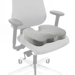 Sitzkissen MEDISIT VIII antirutsch und atmungsaktiv Schaum / Gel Velours grau hjh OFFICE