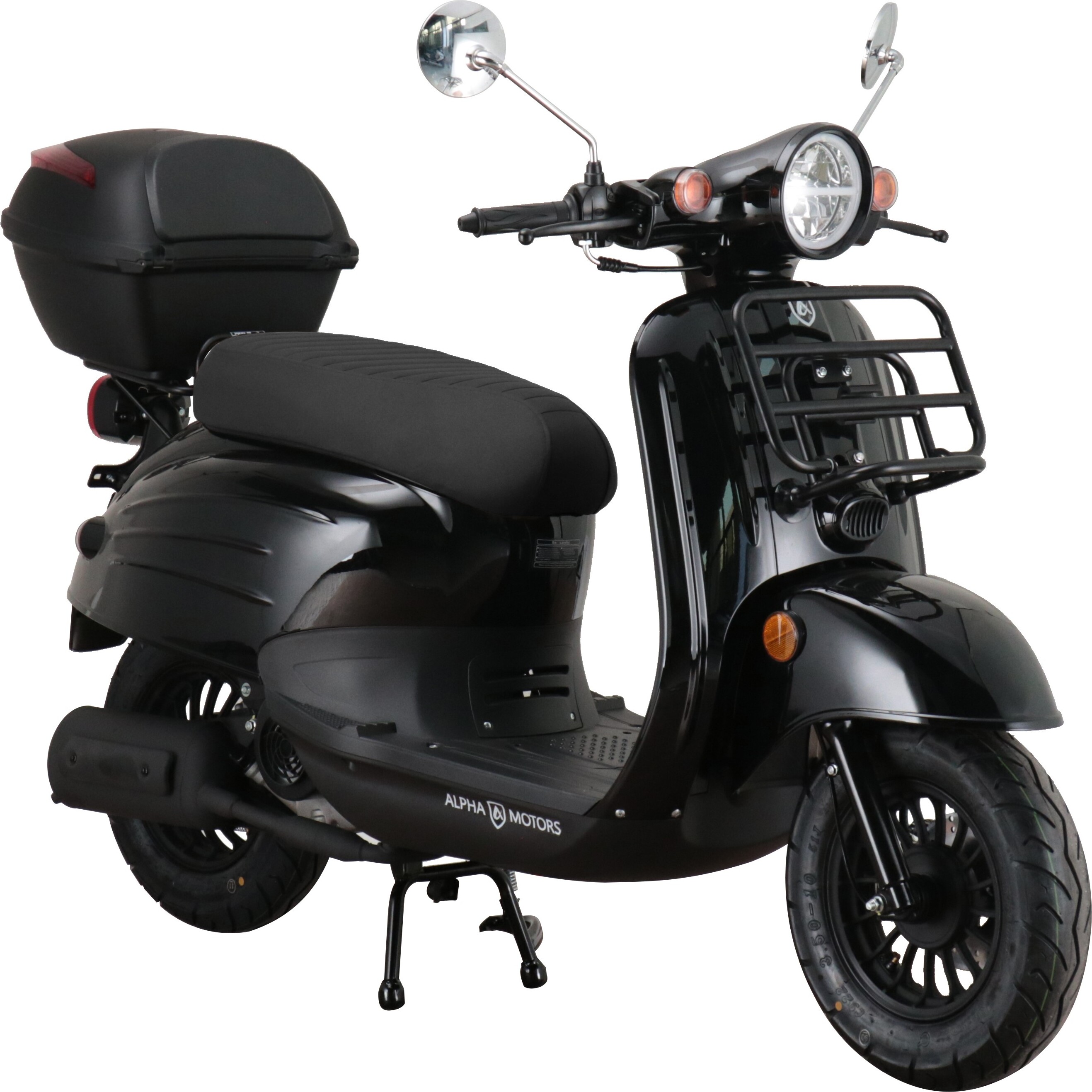 Motorroller Adria 50 ccm 45 km/h EURO 5 schwarz inkl. Topcase