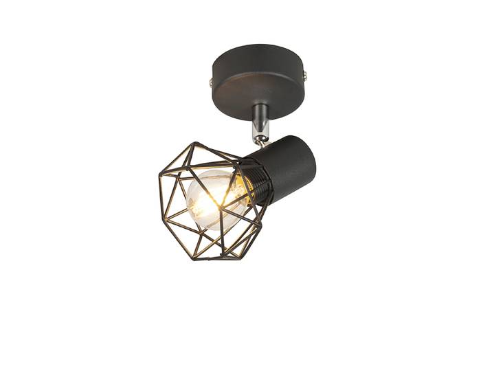Spot encastré intelligent noir orientable et inclinable avec Wifi