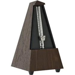 Wittner Metronom 855131 mechanisch Nussbaum-Maserung mit Glocke (Metronom), Zubehör Instrumente, Braun