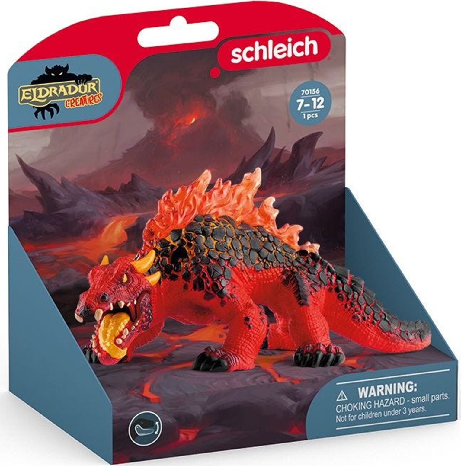 Schleich Magma Lizard Toy Figure - 17.5 cm / 8 cm / 7.7 cm - Yellow - Suitable for Ages 3 and Up