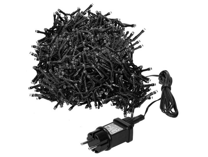 ECD-Germany LED Cluster Lichterkette 39m 3000Led Kaltweiß, Weiß, Kunststoff, LED integrated, 4200 cm, Lampen & Leuchten, Innenbeleuchtung, Dekoleuchten, Lichterketten