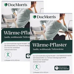DocMorris Wärme-Pflaster Doppelpack 2X2 St