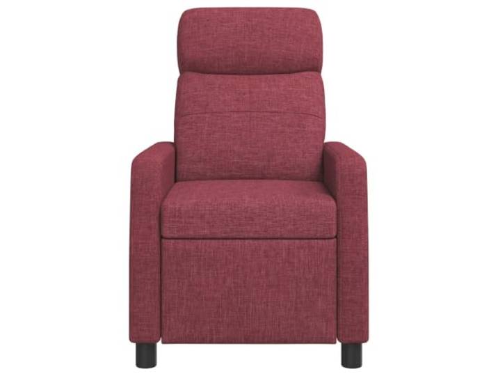 Sessel Recliner Rotwein Stoff Polyester Einstellbare Rückenlehne 115-160 Metallgestell, flache Armlehnen, Reißverschluss, moderner Minimalismus für Wohnzimmer und Arbeitszimmer