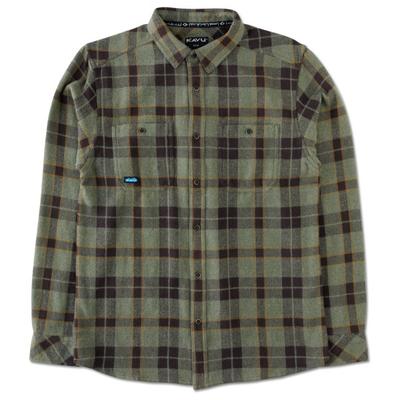 KAVU - Big Joe - Hemd Gr L oliv