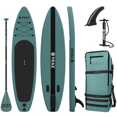 Inflatable SUP-Board YEAZ "SUP Board und Kit COSTIERA - EXOTRACE PRO - SET", grün, Wassersportboards