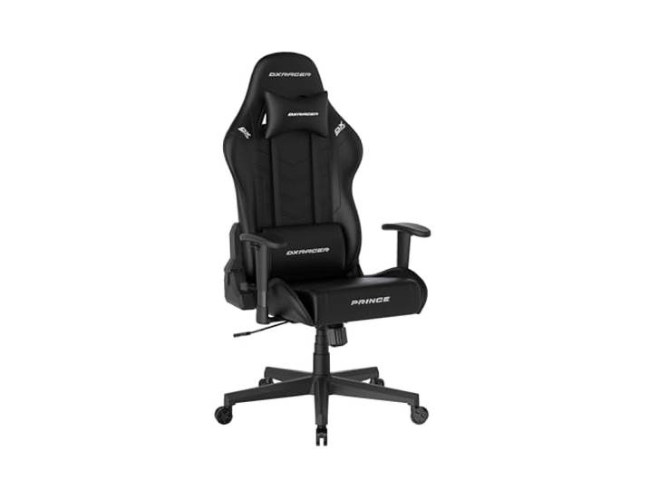 DXRacer Prince L PF132 Gaming-/ Büro-/ Schreibtischstuhl, mit Wippfunktion Gaming Stuhl Höhenverstellbarer Drehstuhl PC Stuhl Ergonomischer Chefsessel, schwarz