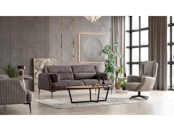 Xlmoebel Polstergarnitur Gemütliche 3+1 Sofa-Landschaft für entspannte Stunden, (Polstergarnitur, 2-tlg., 3+1 Sofa-Landschaft), Made in Europa