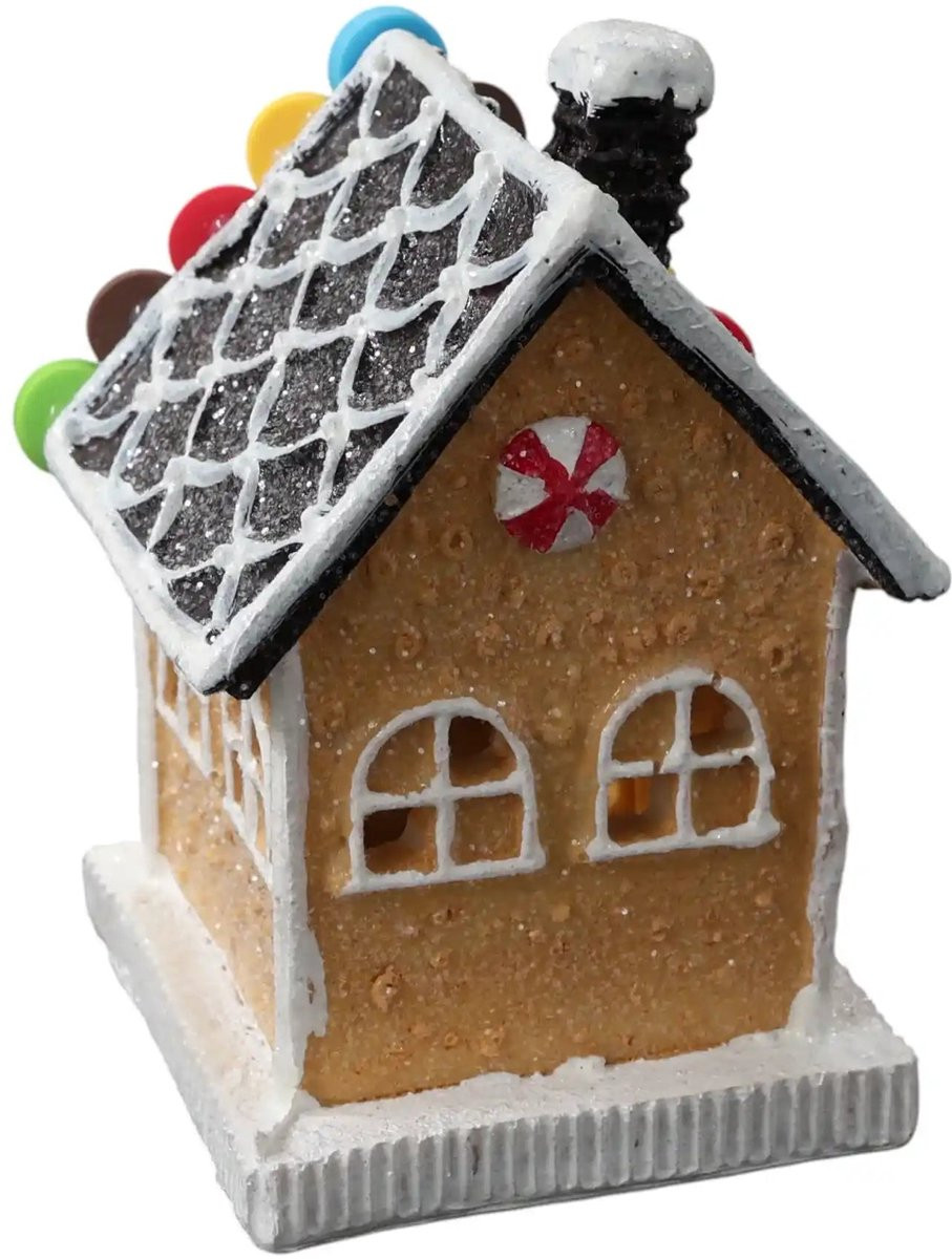 Mansion Atmosphere Gingerbread huis voor op tafel, 13 cm
