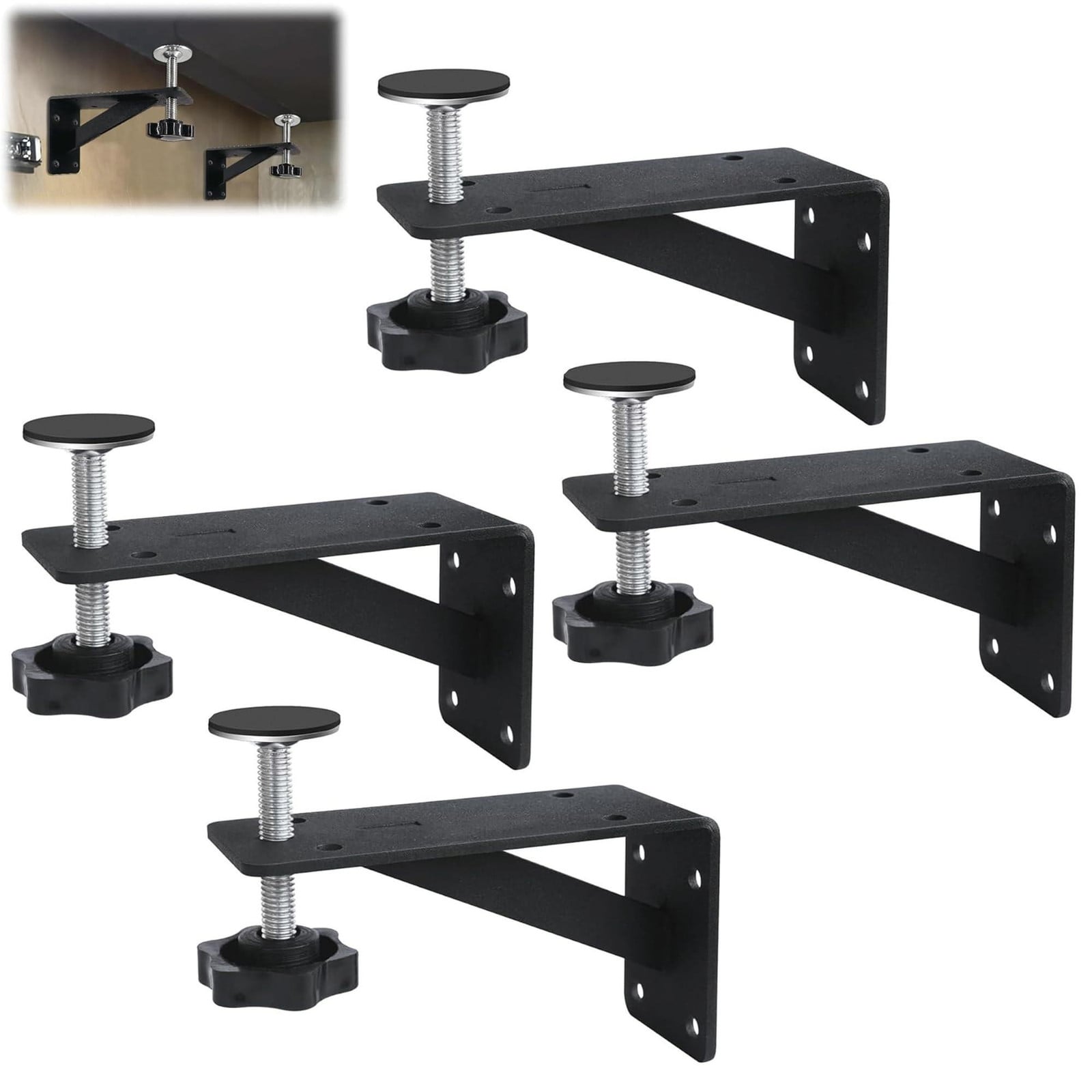 Merkloze set van 4 onderbouw wastafelsupports