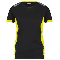 LOGIX - TAMPICO T-Shirt für Frauen, schwarz/warngelb, Größe S - warngelb - S