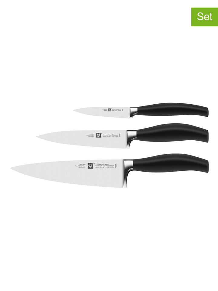 Zwilling 3er-Set: Küchenmesser ''Five Star'' - onesize