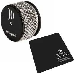 Schlagwerk CCA30 Cajon Cabasa mit Sitzpad (Perkussion), Perkussion, Schwarz
