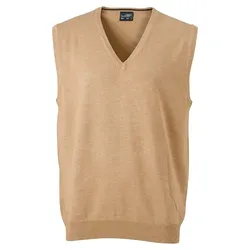 V-Neck Pullunder "JN657" - L - camel