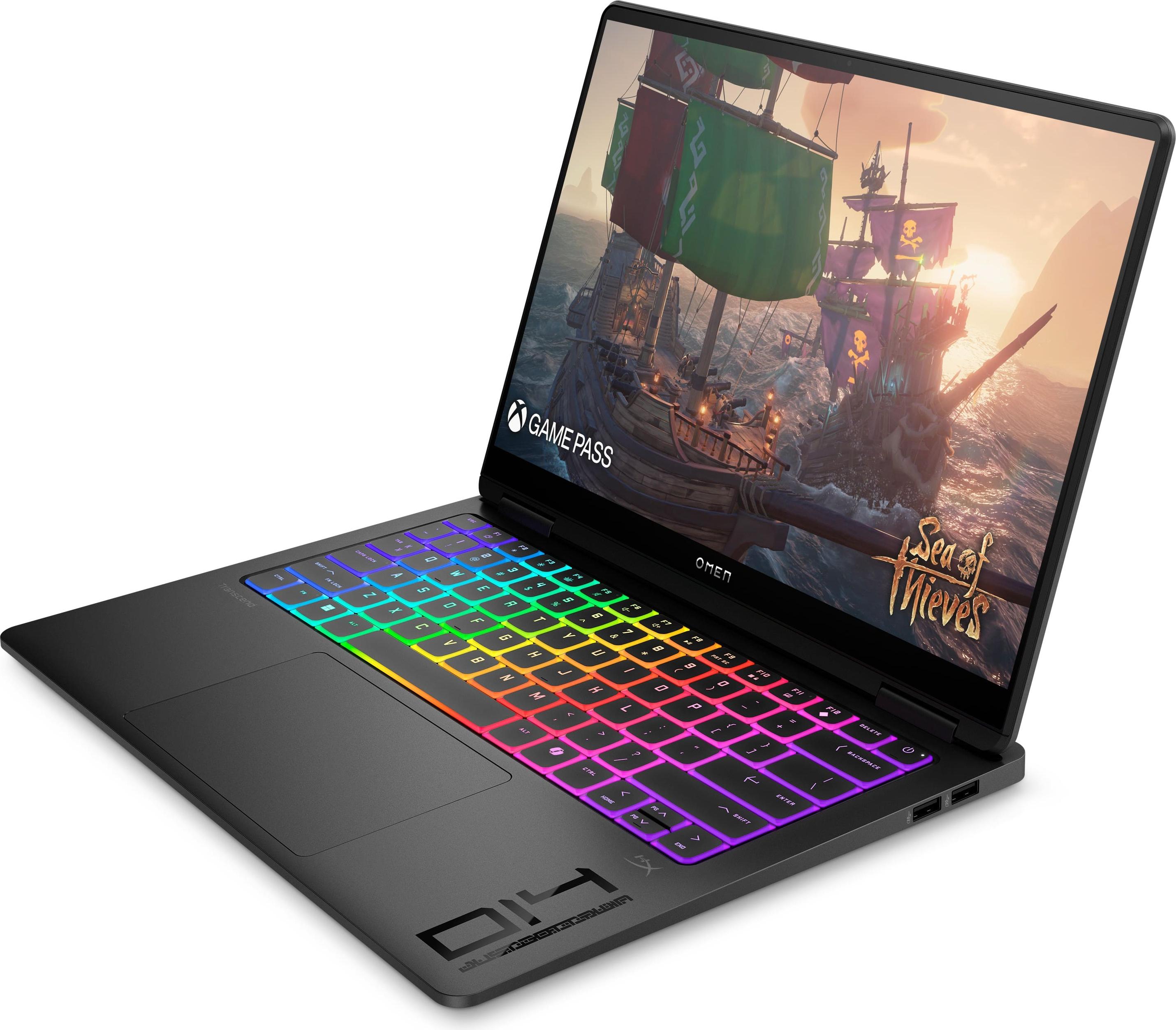 HP OMEN Transcend 14-fb1097ng, Intel Core Ultra 9, 35,6 cm (14"), 2880 x 1800 Pixel, 64 GB, 2 TB, Windows 11 Home