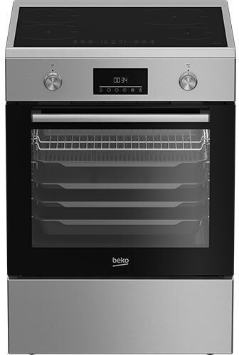 Beko Fogão Elétrico  FBMA6930GX  Indução  85x60x60 cm  4 Zonas  A  Aço inoxidável