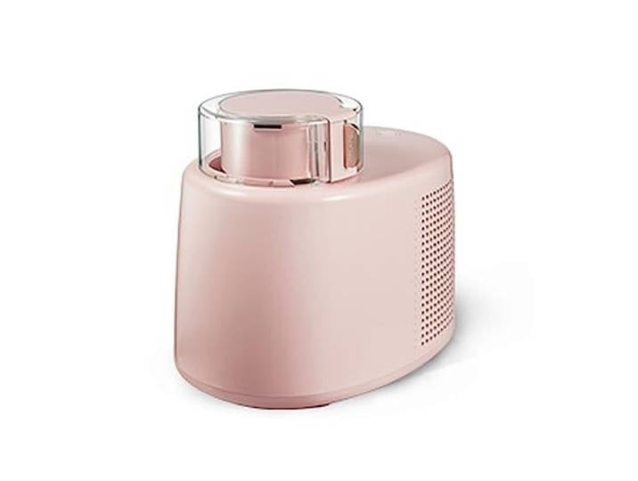 Eismaschinen Eismaschine for Zuhause, praktisch, for den Desktop, kleine automatische Frucht-Joghurt-Eismaschine(Pink)