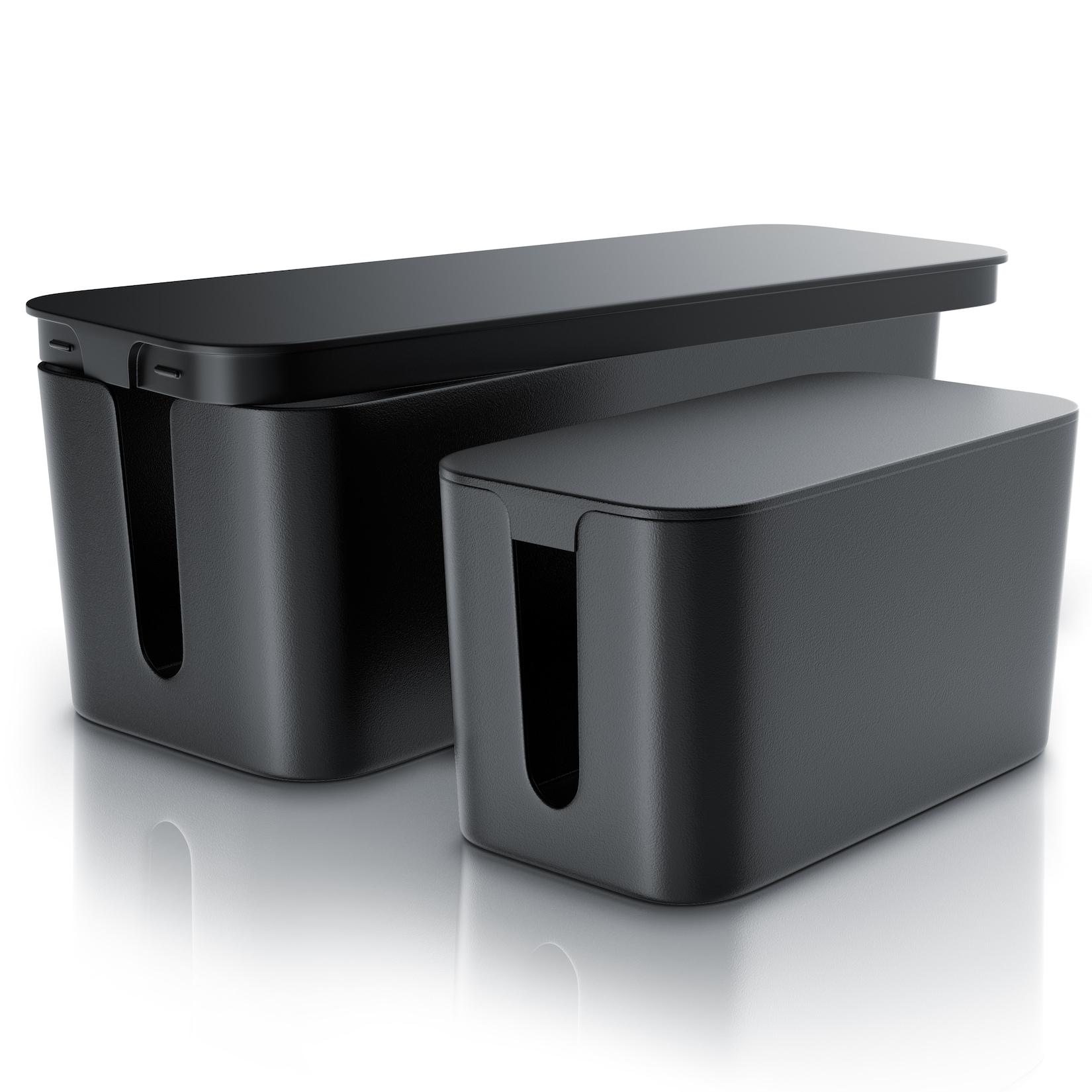 BEARWARE Kabelbox Kabelbox mit Gummifüßen - Kabelmanagement / dezente Optik / Ladebox