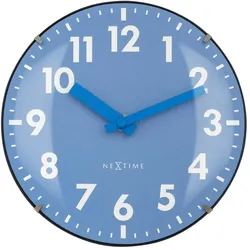 Nextime, Wanduhr, Wanduhr Duomo Mini Blau (20 cm)
