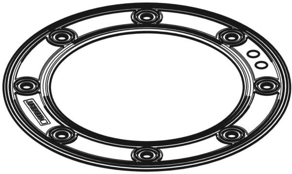 Geberit Flanschdichtung Pluvia Dachw-Einl. 242610001 14 L mit Flansch für Kunststoff-Folien