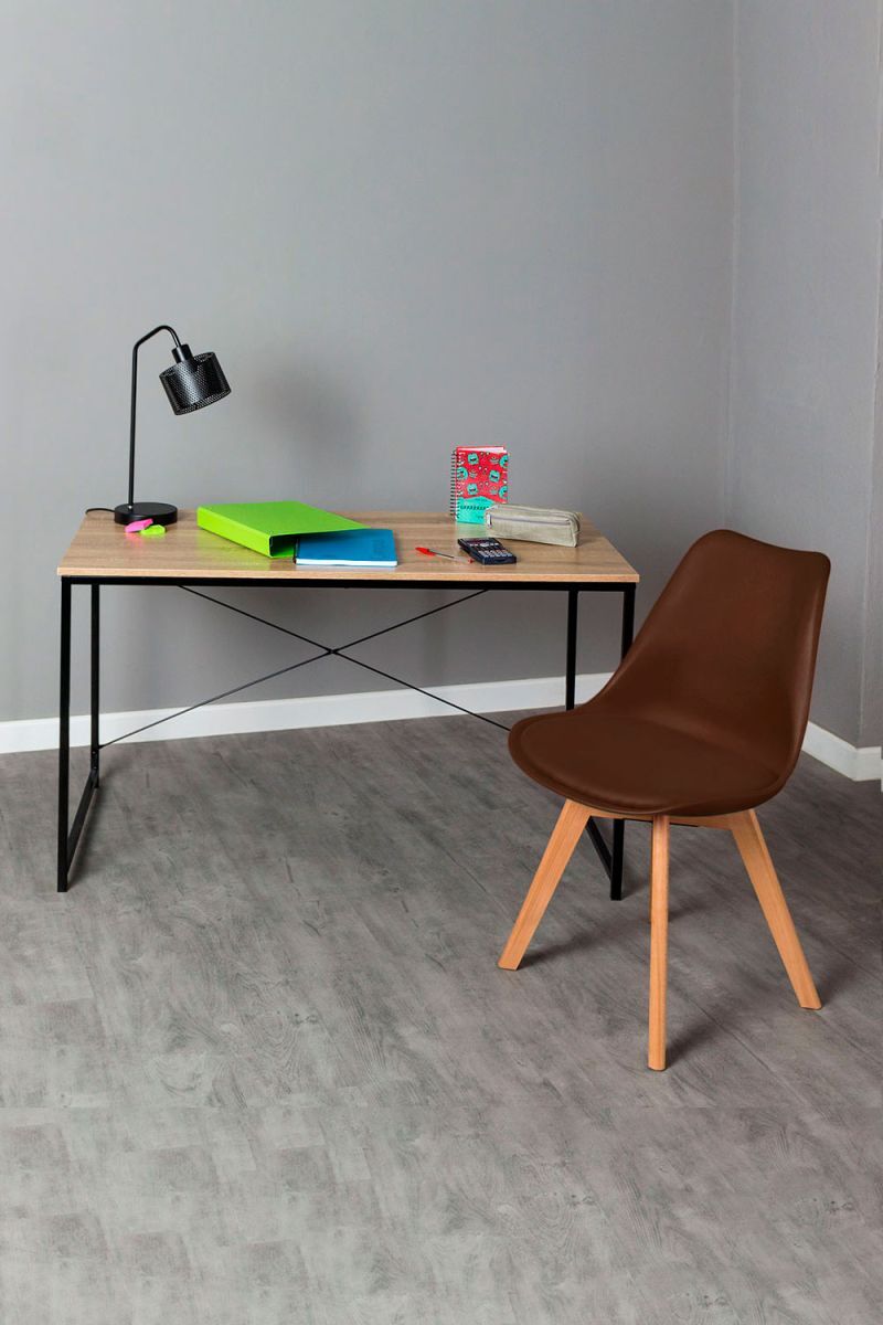 RegalosMiguel Conjunto Escritorio Dek y Silla Synk Basic - Marrón