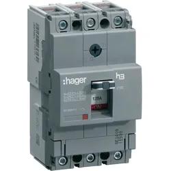 Hager HHA100H Leistungschalter h3 x160 TM ADJ 3P3D 100A 25kA CTC