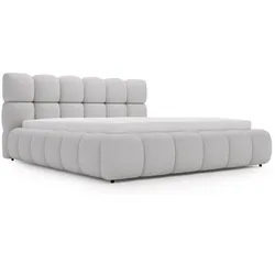 POLSTERBETT Modo 120x200 Bouclé-Stoff Grau