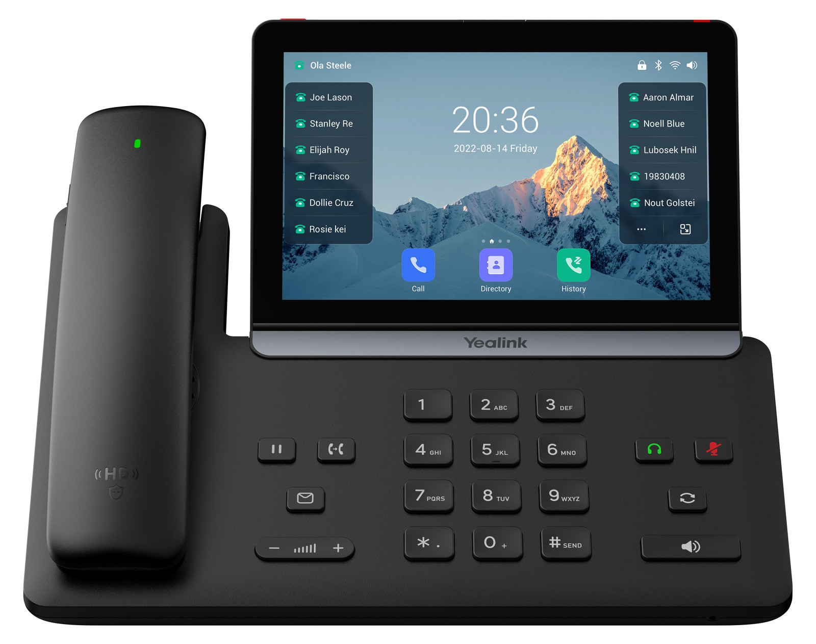 Yealink SIP-T88W Pro VoIP-telefoon met Wi-Fi en nummerweergave