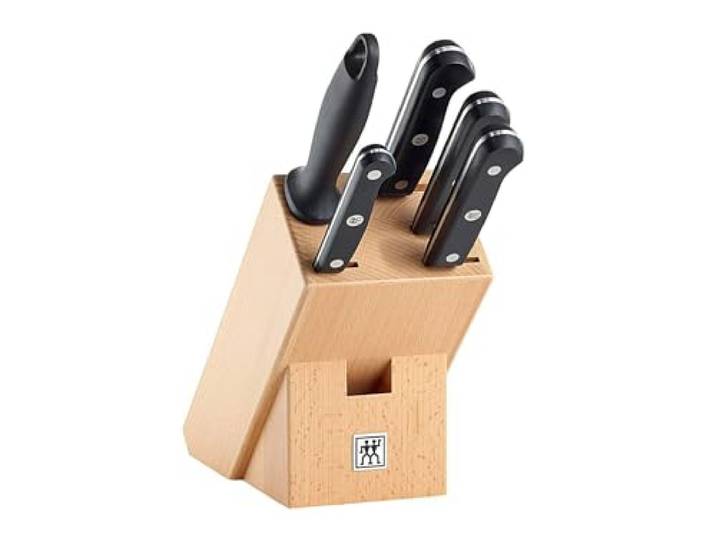 Zwilling Messerblock Gourmet 6 teilig, Edelstahl, Silber/Schwarz, 38 x 28 x 28 cm, 6-Einheiten