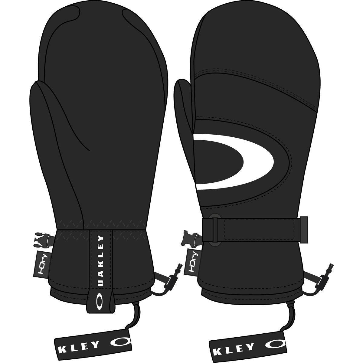 Oakley Timberline Mitten blackout (02E) M FOS901939-02E-M