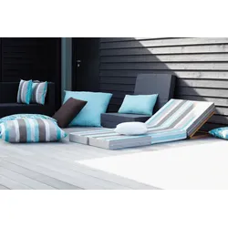 Somnia - Kissen  B: 40 cm T: 40 cm meerblau