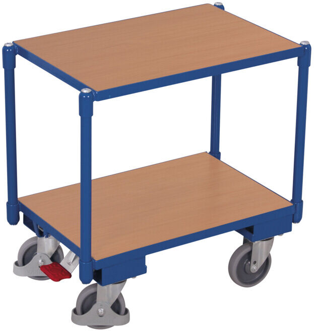 VARIOfit Euro-System-roulettes avec 2 plateaux de chargement Frein central EasySTOP (sw-410.541)