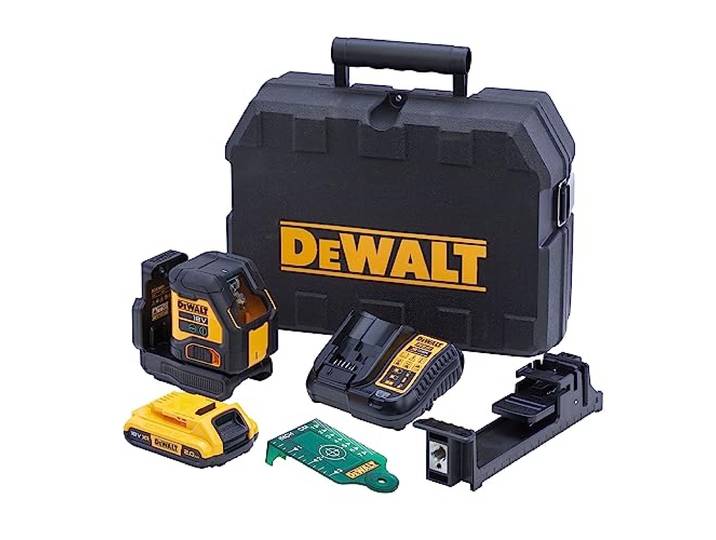 Dewalt - Laser croix compact XR 18V 2Ah Li-ion - faisceau vert - DCLE34021D1-QW